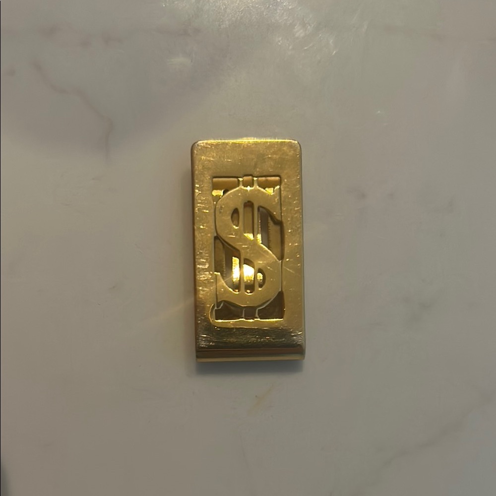 Gold Dollar Sign Money Clip